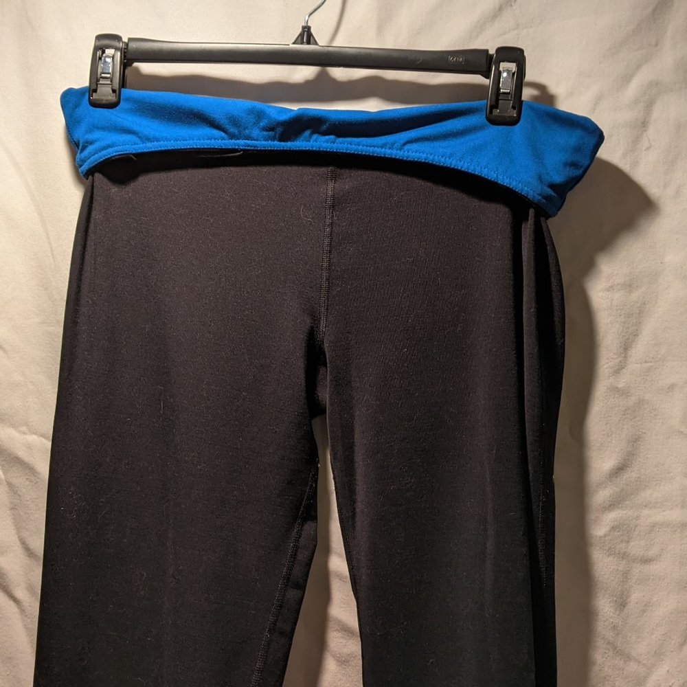 Black and Blue Yoga Pants